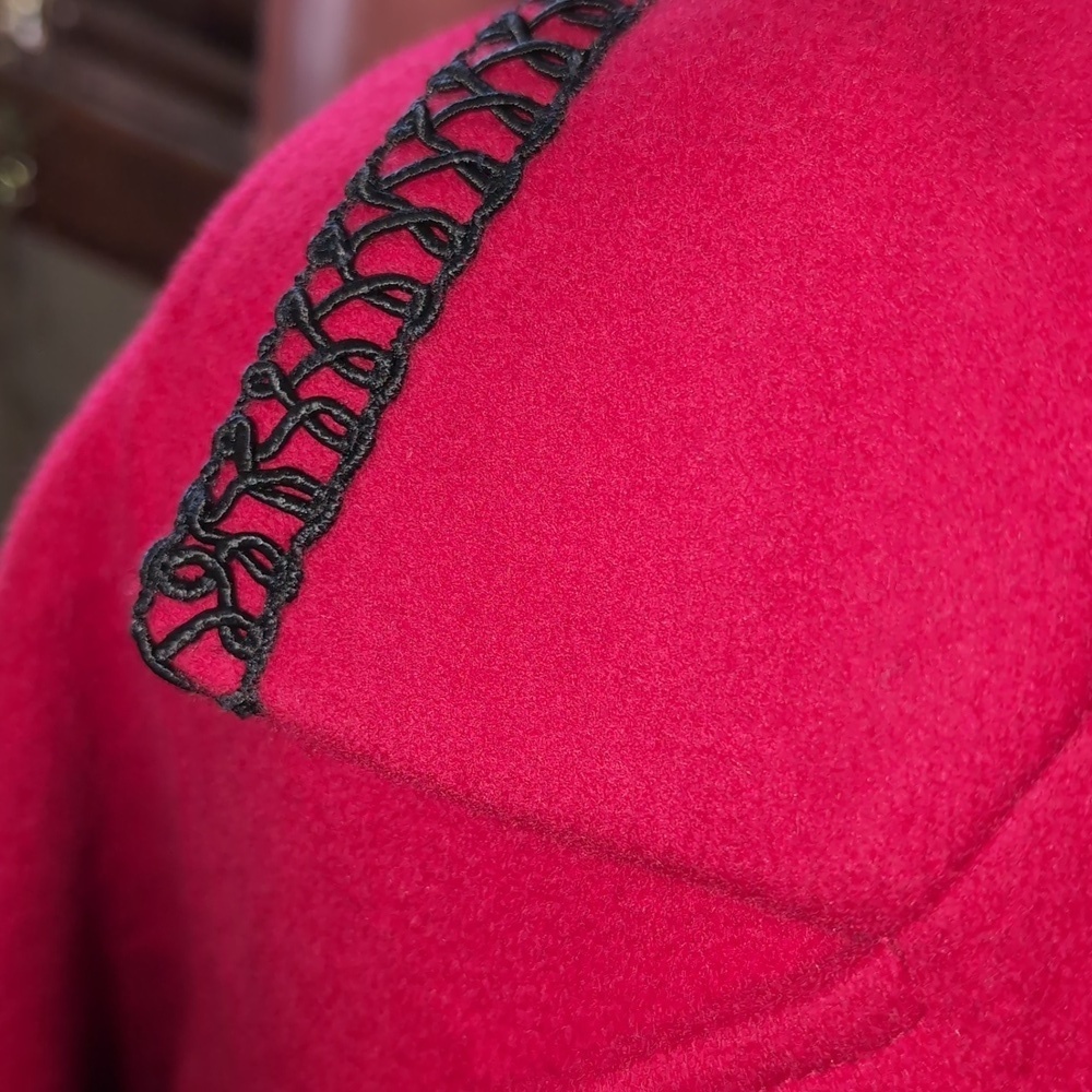 Fashion-Built by Rice Wool Cape Trench Coat - Picture 5 of 8